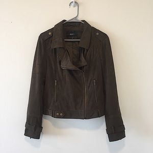 Olive Suede Jacket